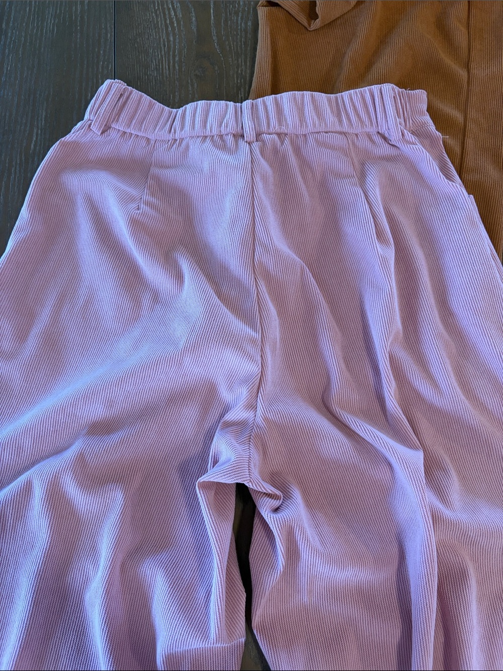 Women’s Corduroy Wide-Leg Pants - Pink, Red, Blue, Tan BUNDLE OF FOUR - Picture 10 of 12